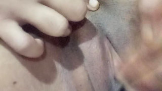 Hot stepsister quietly masturbates her wet hole so her parents won't hear her - LuxuryOrgasm