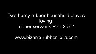 Amateur brunette in latex lingerie fucks hardcore in kitchen