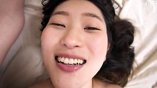 Sexy and slutty Japanese babe gets fed hard cock and hot cum