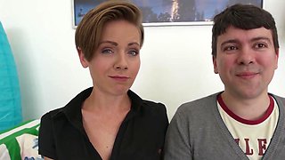 Useless Cuckold Watches His Beautiful Wife Sasha Zima Fuck