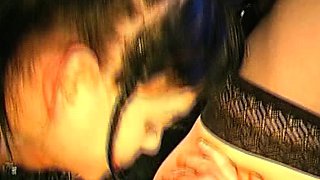 Group sex in shiny pvc lingerie