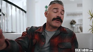 Two petite teenagers for stud Charles Dera