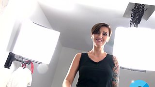 Tattooed Gabriele Quoci enjoys while being fucked in HD POV