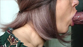 Close Up Glory Hole Cum Swallow