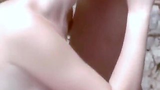 Blonde Ava Takes It Deep on the Beach