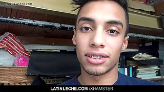 LatinLeche - Latin Boy with Braces take messy facial