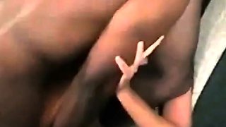 Redhead Enjoys BBC on the Sofa