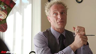 Liz Jordan Swallows Clark Kents Holiday Cumshot