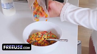 Free-for-all use comfort: bummed out stepson gets banged by step mommy and step stepsister after his bad week