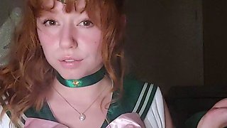 Pretty redhead webcam masturbation show