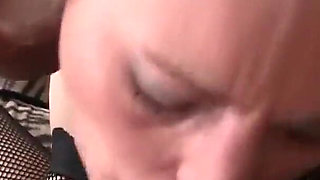Krissy Castle is a brunette teen who swallows a huge load of cum