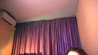 Cute curly brunette solo webcam masturbation