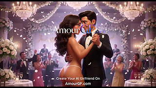 3D Bride Gets Naked on All Fours at Wedding Reception