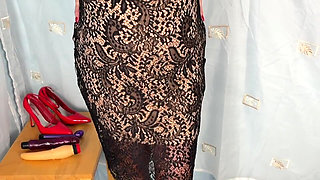 Aunty Sandra Wearing Lots of Nylon Vgq 69