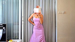 Try on haul, tight dress, muslim