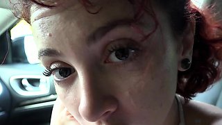 Solo eurobabe masturbating outdoors