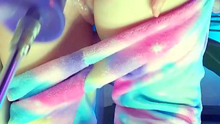 Too Much Cum for unicorn… Now There’s a Puddle on the