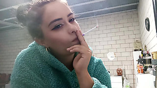 I Smoke in a Plush Hoodie