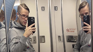 First Batch of Smaller Videos! Jerking off on Plane the Second Time