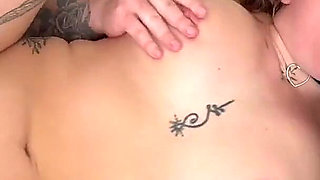 A Beautiful Curvy and Tattooed Naughty Girl Wanted to Test a Good Fuck with 2 Beautiful Cocks!