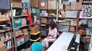 Submissive young latina secretary gets caught in office and