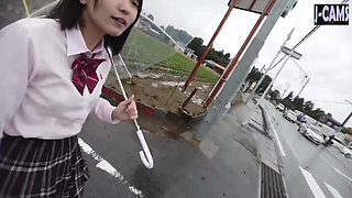 Cosplay Date. Shy Girl on a Daring Outdoor Stroll Part1