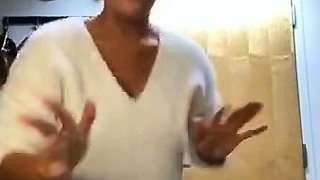 Glamour babe with big boobs masturbates in lingerie