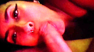 Hot Latina Sucking Big Dick for Hours After Party