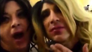Cum Play: Amateur Crossdresser Couple