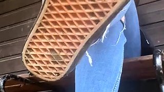 Amateur Foot Fetish Girlfriend Sucks and gives a Footjob