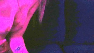 Busty Webcam Babe Sucking and Jerking Off a Dildo