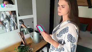 Taboo Stepmommy Pleasuring Her Huge Cock Until Her Stepson Caught Her