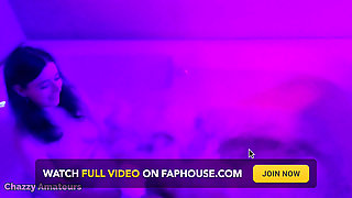 Purple Light Jacuzzi bath starring Chloe Faye