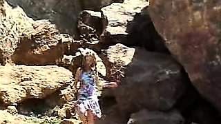 Amateur wild chick solo masturbation