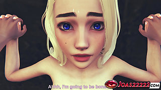 Superwoman Missionary Fuck - Tight Pussy Close-Up - Massive Cum Floods Her Hole (3D Hentai)