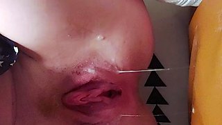 Violet lovely amateur redhead woman toying