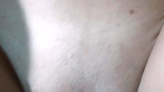 I Open My Legs and He Fucks Me Hard by Cumming on My Belly