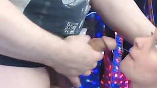 Young Woman Sucks the Penis and Swallows Sperm
