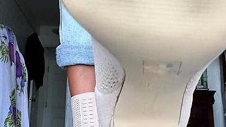 Foot fetish Close up feet and toes tease