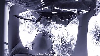 Outdoor Blowjob, Bluee And His Big Deep Throat
