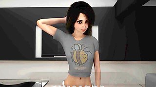 Young mom gets adventurous while away from home