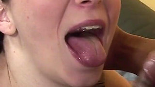 Mature Brunette MILF Rides BBC Hard and Takes Facial