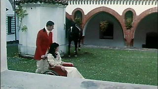 Beautiful blonde cock sucking pussy fucking in the castle