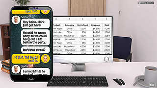 According to Sofia. Girl Tells to Her Boyfriend How His Friend Licked and Fingered Her Asshole Until She Had an Orgasm Ep.8