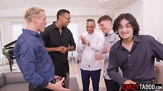 Meet my new Latin girlfriend in gangbang