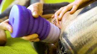 Skinny Tattooed Girl Pussy stuffing Fantasies