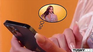 Hot French Brunette Lola Loves Anal & Deep Throat Action - TUSHY