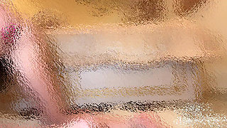 Instruction: Housemaid Kate Monroe squirts on your feather duster