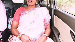 Indian House Maid Car Sex with House Woner in Jingle Road. Telugu Dirty Talks.