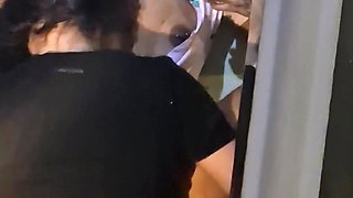 Stepsister is so horny that she lets her stepbrother to lick her and rail her after